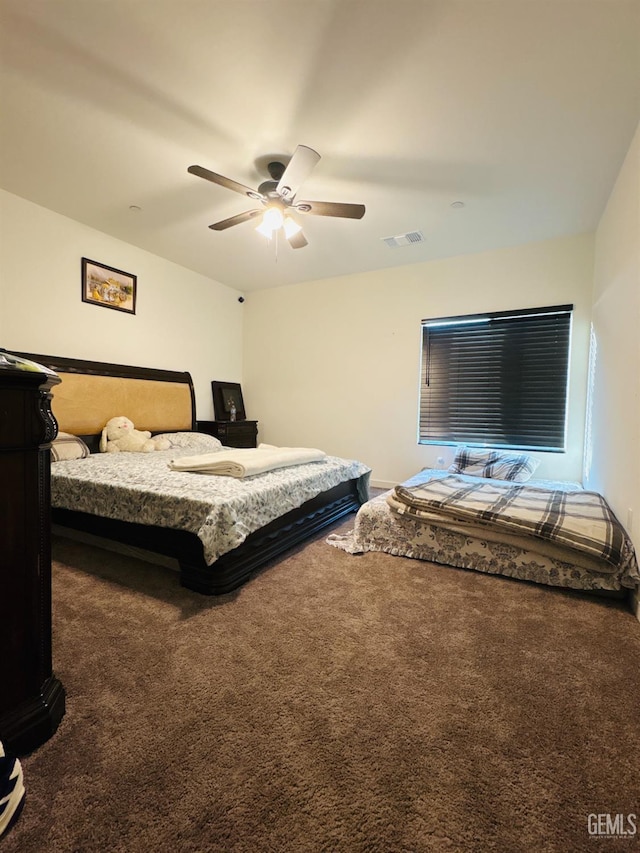 8410 Avon St, Bakersfield, CA 93314 - bedroom with carpet and a ceiling fan