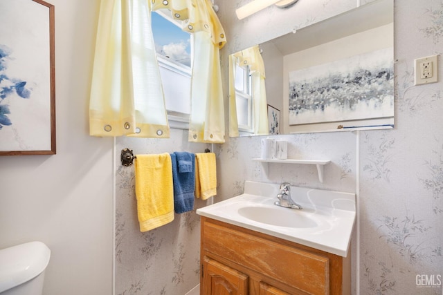 2702 Worthington Ave, Bakersfield, CA 93308 - bathroom featuring vanity and toilet