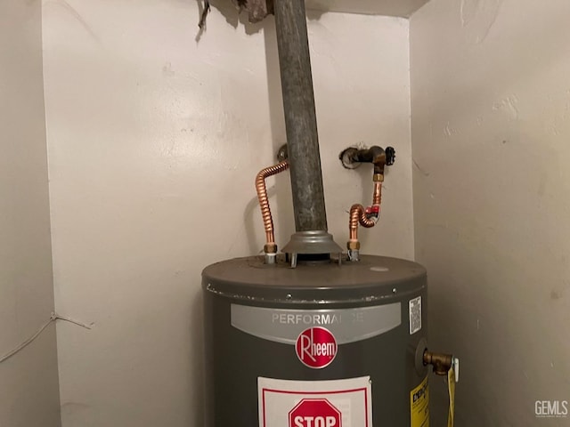 utilities featuring gas water heater