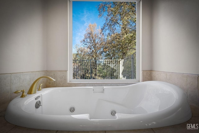 bathroom with a bathtub