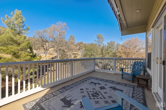 view of balcony