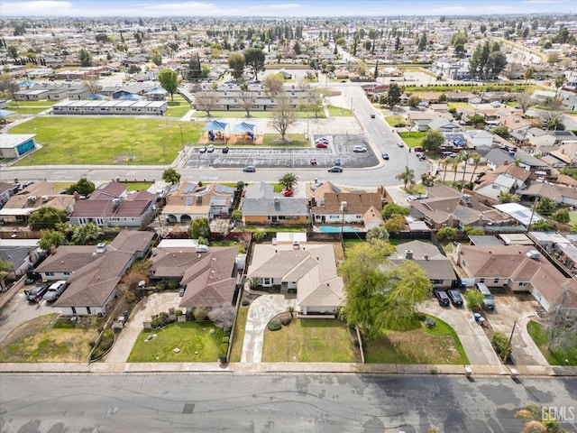 drone / aerial view featuring a residential view