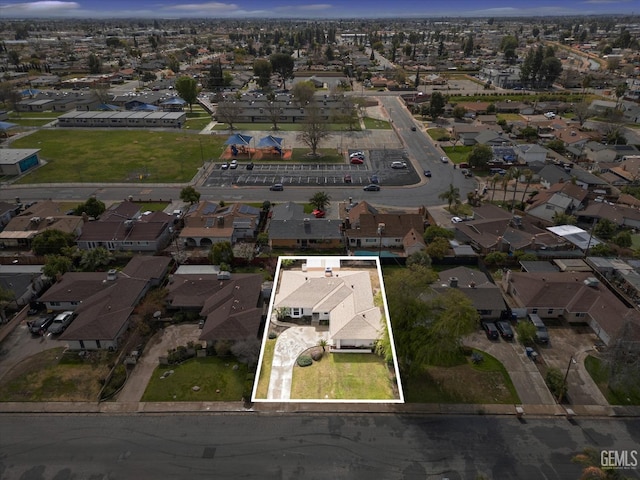 bird's eye view featuring a residential view