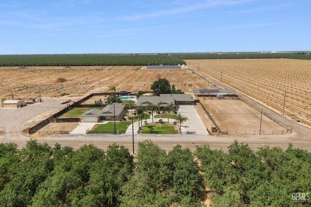 drone / aerial view featuring a rural view