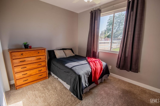 1850 Verdugo Ln, Bakersfield, CA 93312 - carpeted bedroom featuring multiple windows and a ceiling fan