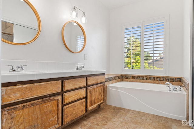 5219 Port Dr, Bakersfield, CA 93312 - full bath featuring double vanity and a bath