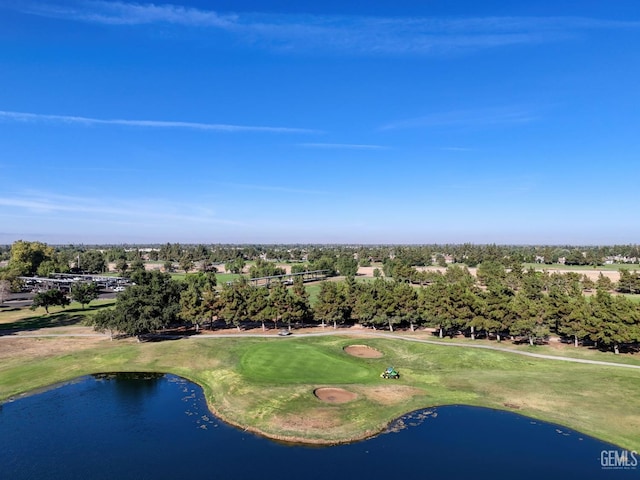 5219 Port Dr, Bakersfield, CA 93312 - drone / aerial view of a golf club and a nearby body of water