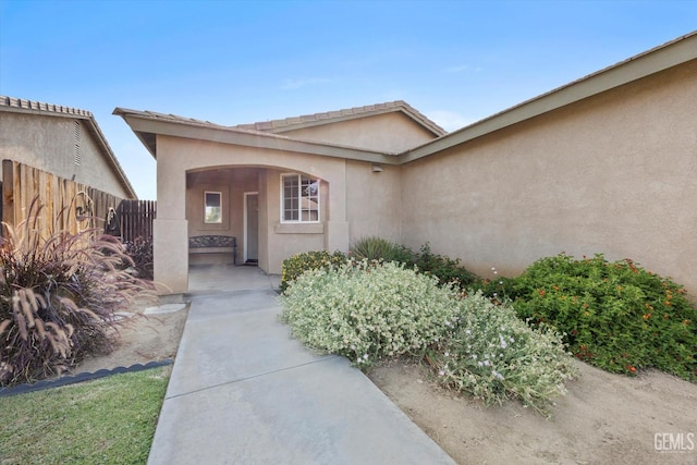 3601 Villa Lante St, Bakersfield, CA 93308 - view of exterior entry featuring stucco siding