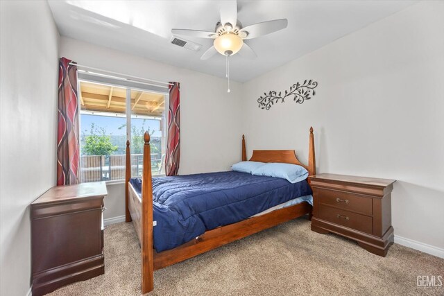 3601 Villa Lante St, Bakersfield, CA 93308 - carpeted bedroom featuring baseboards and ceiling fan