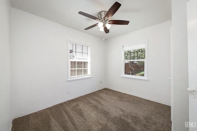 814 Eureka St, Bakersfield, CA 93305 - carpeted spare room with ceiling fan