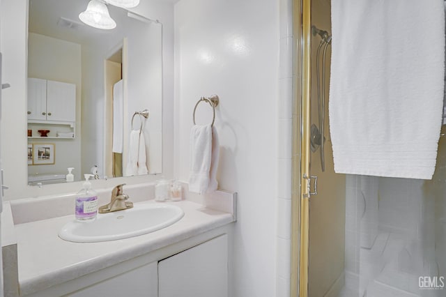 2849 Alturas Dr, Bakersfield, CA 93305 - full bath with a shower stall and vanity