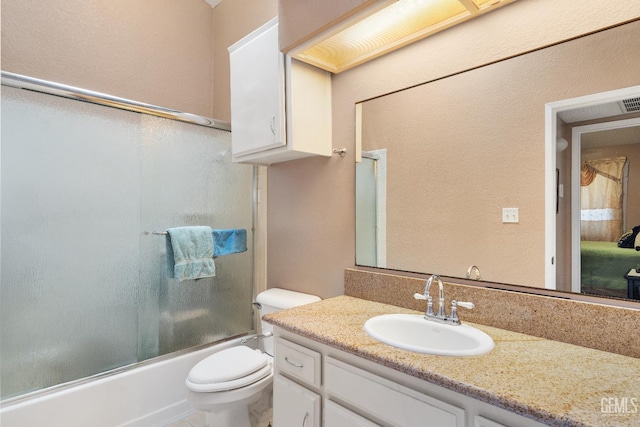 7800 Westfield Rd Unit 28, Bakersfield, CA 93309 - bathroom with vanity and bath / shower combo with glass door