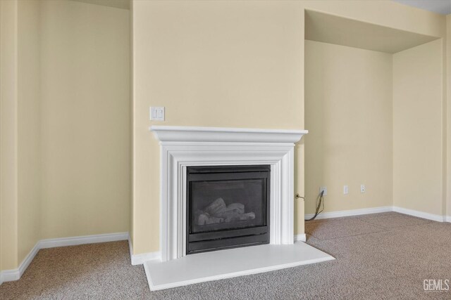 12415 Childress St, Bakersfield, CA 93312 - detailed view of carpet floors, a glass covered fireplace, and baseboards