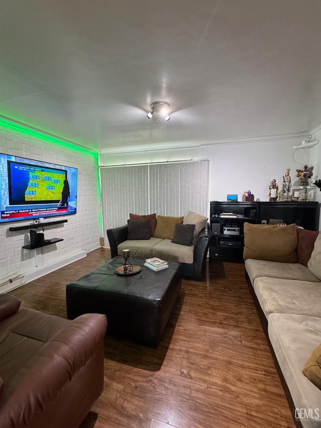 6301 Scenic Way, Bakersfield, CA 93309 - living room with wood finished floors