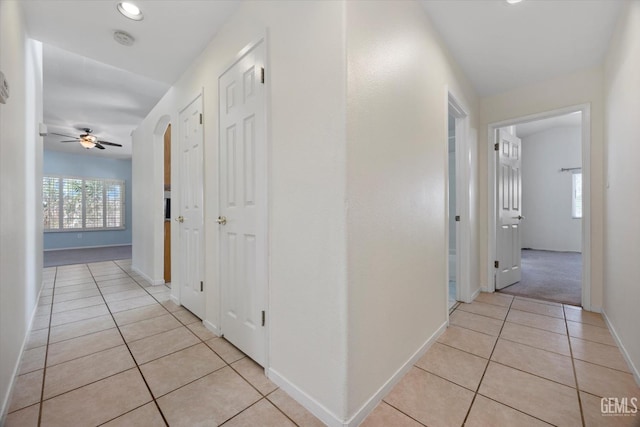 5836 S Greenhorn Mountain Ct, Bakersfield, CA 93313 - hallway with light tile patterned flooring