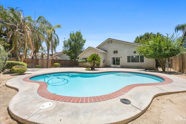 5836 S Greenhorn Mountain Ct, Bakersfield, CA 93313 - view of pool featuring a fenced backyard and a patio area