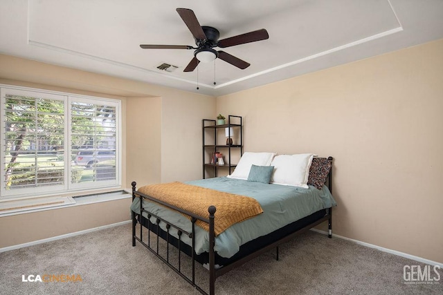 13019 Queen Palm Ct, Bakersfield, CA 93314 - bedroom with carpet floors and a ceiling fan