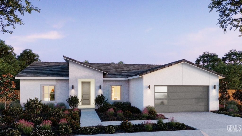 16813 Mairs Dr, Bakersfield, CA 93314 - view of front of home with concrete driveway and a garage