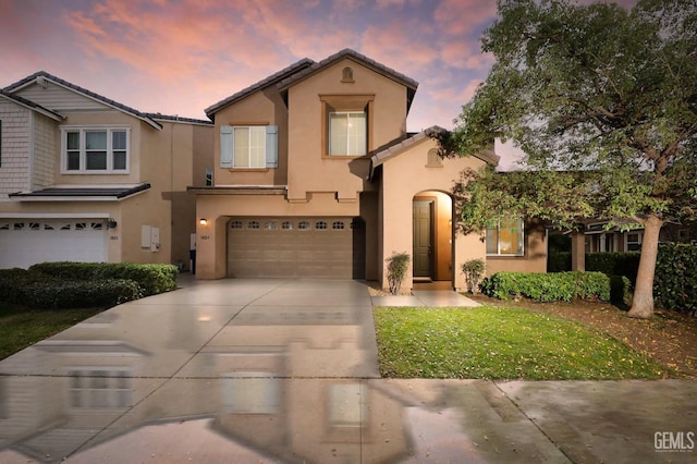 view of front of home featuring a garage