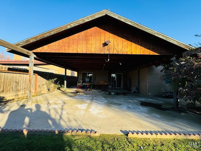 back of house featuring a patio area