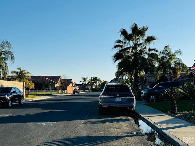 view of road