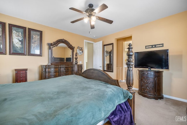 10114 Oporto Way, Bakersfield, CA 93306 - bedroom featuring carpet, baseboards, and ceiling fan
