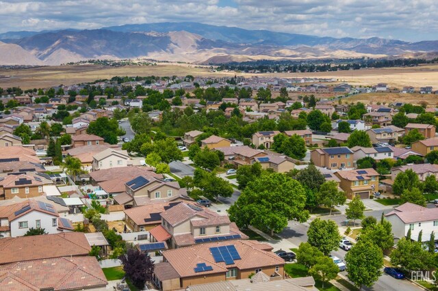 10114 Oporto Way, Bakersfield, CA 93306 - aerial perspective of suburban area with a mountain backdrop