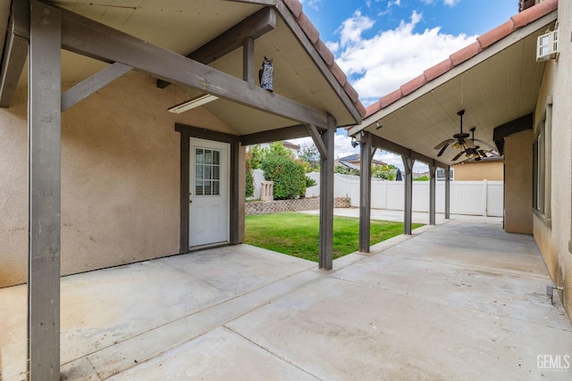 10114 Oporto Way, Bakersfield, CA 93306 - view of patio with ceiling fan
