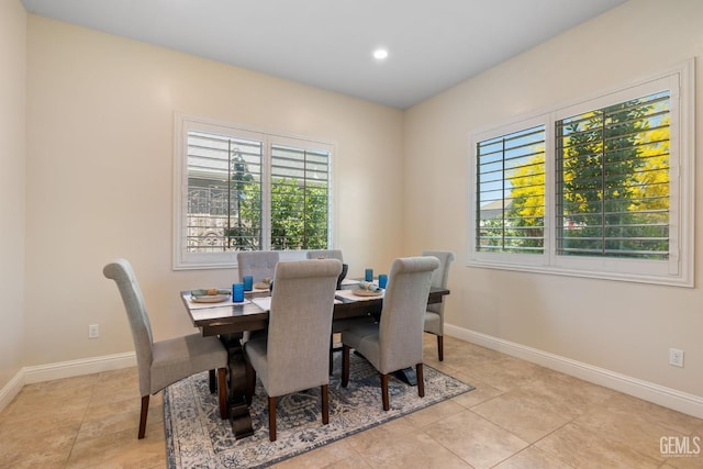 14822 Plumeria Ct, Bakersfield, CA 93314 - dining area with plenty of natural light, baseboards, and recessed lighting