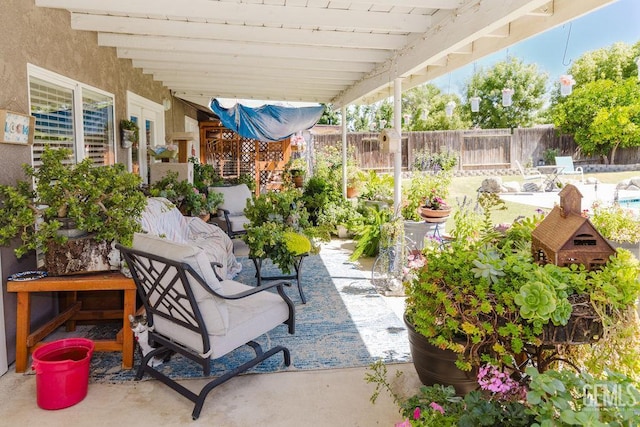 7116 Jolynn St, Bakersfield, CA 93308 - fenced backyard featuring a patio area