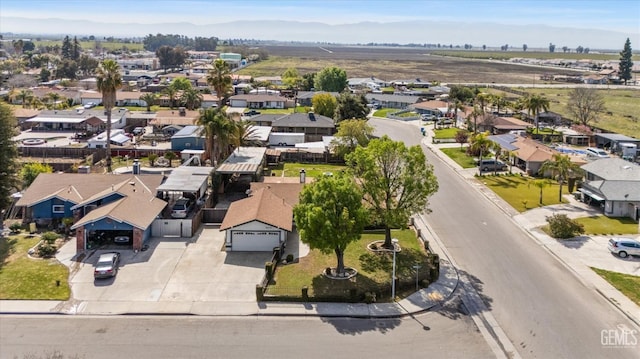 bird's eye view featuring a residential view