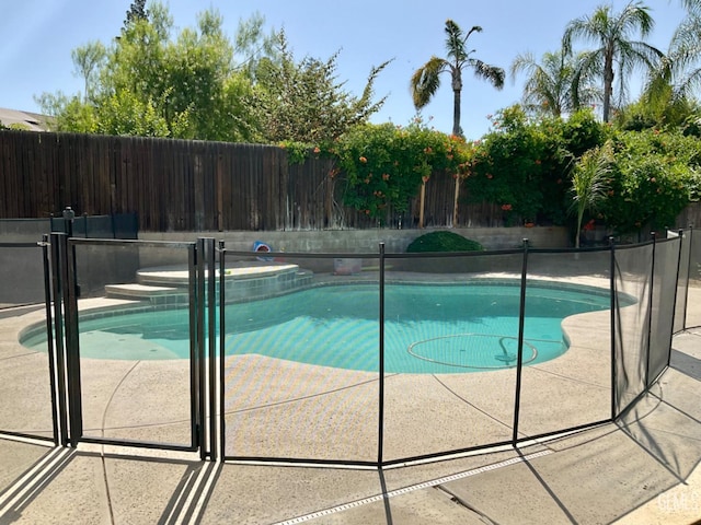 2304 Mountain Oak Rd, Bakersfield, CA 93311 - view of pool with a fenced backyard and a patio area