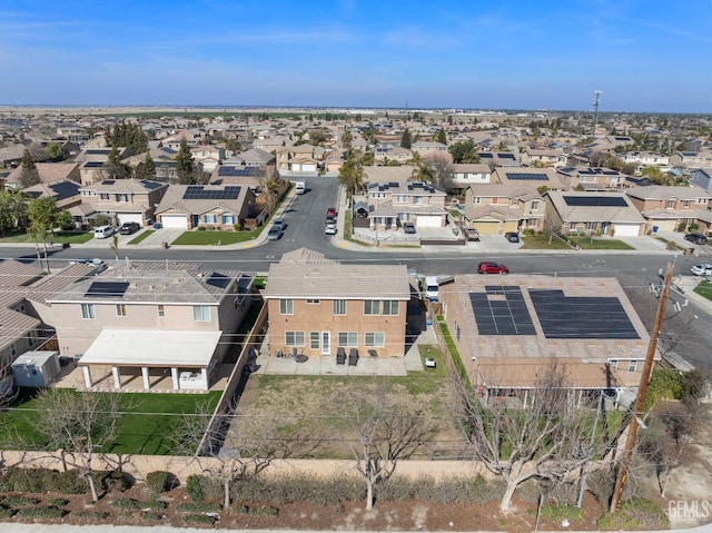 aerial view featuring a residential view