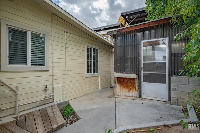 view of home's exterior featuring a patio