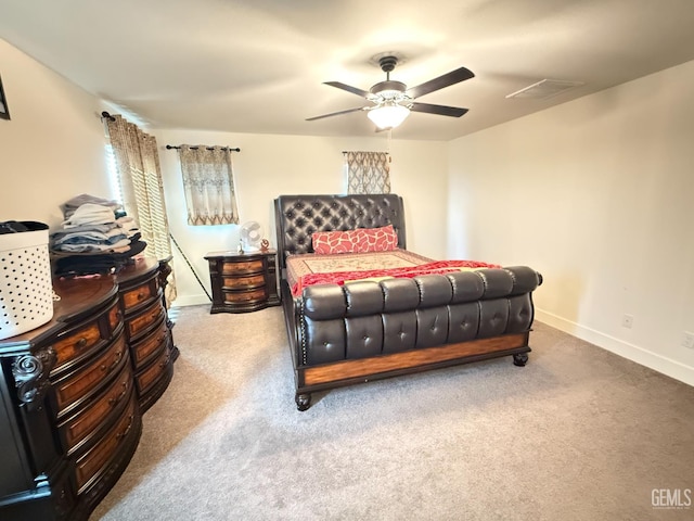 6009 Cardano Ave, Bakersfield, CA 93313 - carpeted bedroom featuring baseboards and ceiling fan