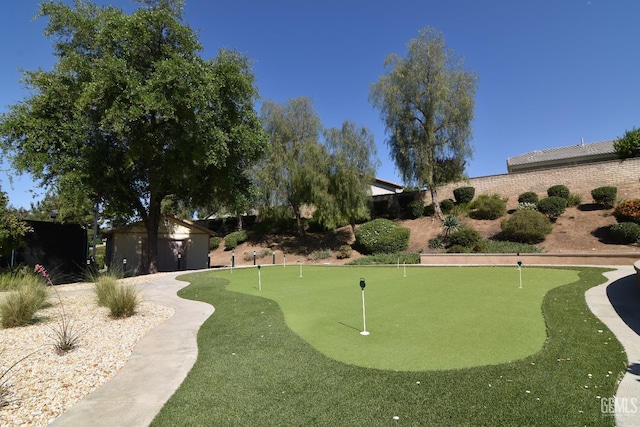 5712 Wisteria Valley Rd, Bakersfield, CA 93306 - view of property's community with an area to practice putting