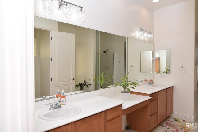 5712 Wisteria Valley Rd, Bakersfield, CA 93306 - full bath with vanity and an enclosed shower