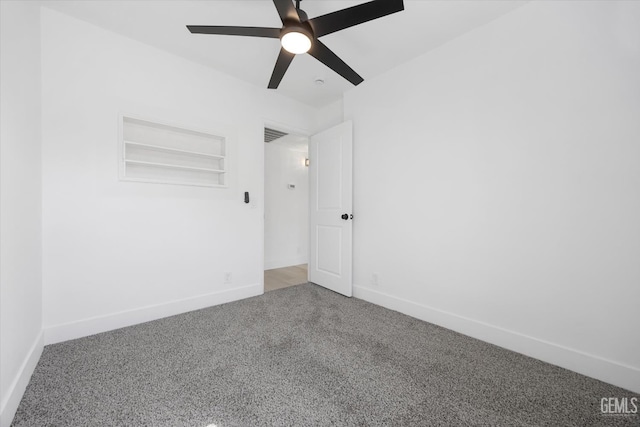 164 Rodriguez Ave, Shafter, CA 93263 - carpeted empty room with baseboards and ceiling fan