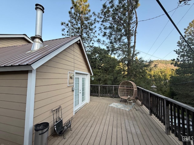 45864 Upndown Rd, Posey, CA 93260 - wooden terrace featuring french doors