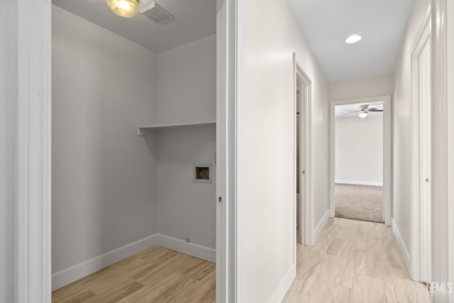 3410 Kimmie Rachelle Ct, Bakersfield, CA 93313 - washroom featuring ceiling fan and washer hookup
