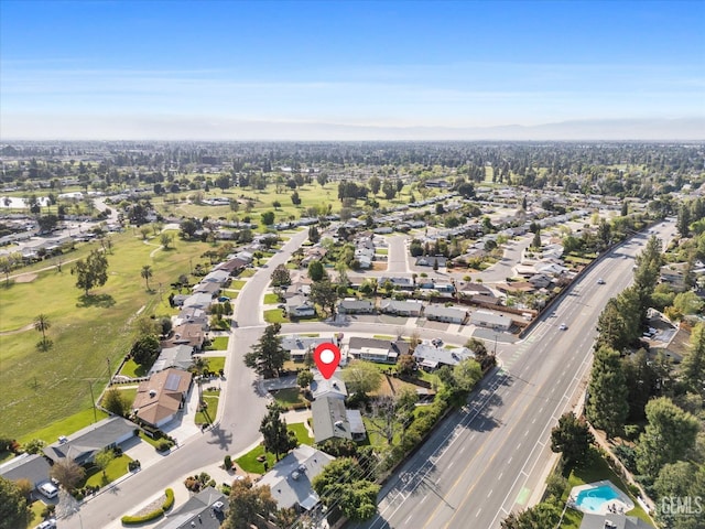 aerial view featuring a residential view