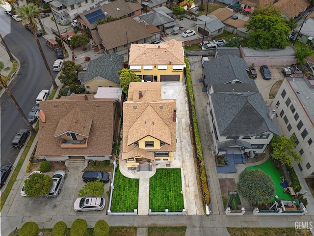 1940 S La Salle Ave, Los Angeles, CA 90018 - aerial overview of property's location with nearby suburban area