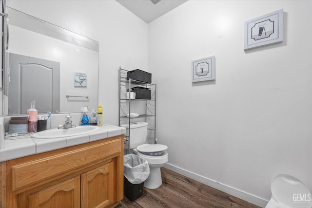 437 Rian Noelle Ct, Bakersfield, CA 93308 - bathroom with wood finished floors and vanity