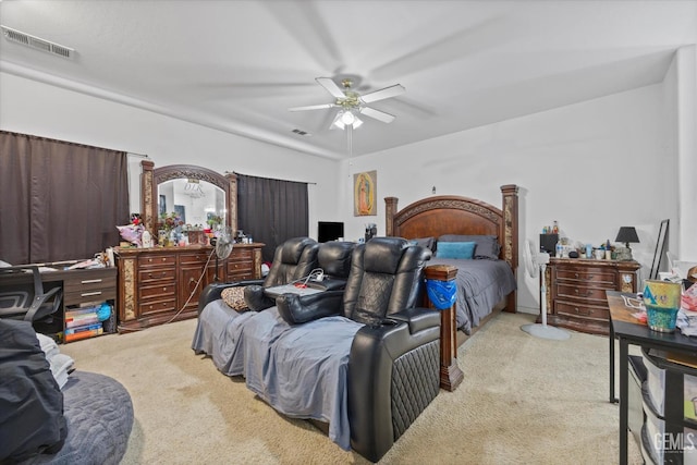 437 Rian Noelle Ct, Bakersfield, CA 93308 - carpeted bedroom with a ceiling fan
