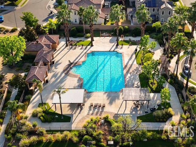 11102 Patagonia Way, Bakersfield, CA 93306 - aerial view of residential area featuring a pool