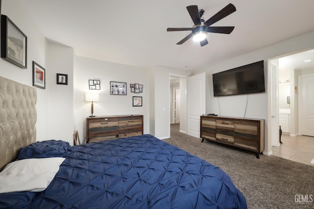 11102 Patagonia Way, Bakersfield, CA 93306 - bedroom with carpet floors and a ceiling fan