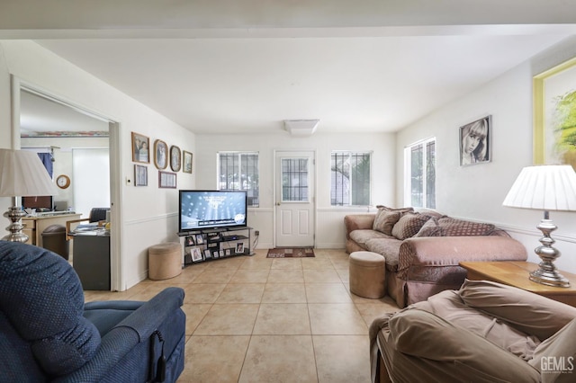 712 River Oaks Dr, Bakersfield, CA 93309 - living room with light tile patterned floors