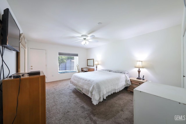 712 River Oaks Dr, Bakersfield, CA 93309 - bedroom with carpet floors and ceiling fan