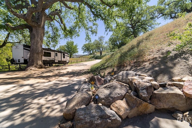 view of road featuring driveway