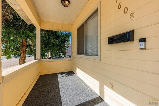 exterior space with a balcony